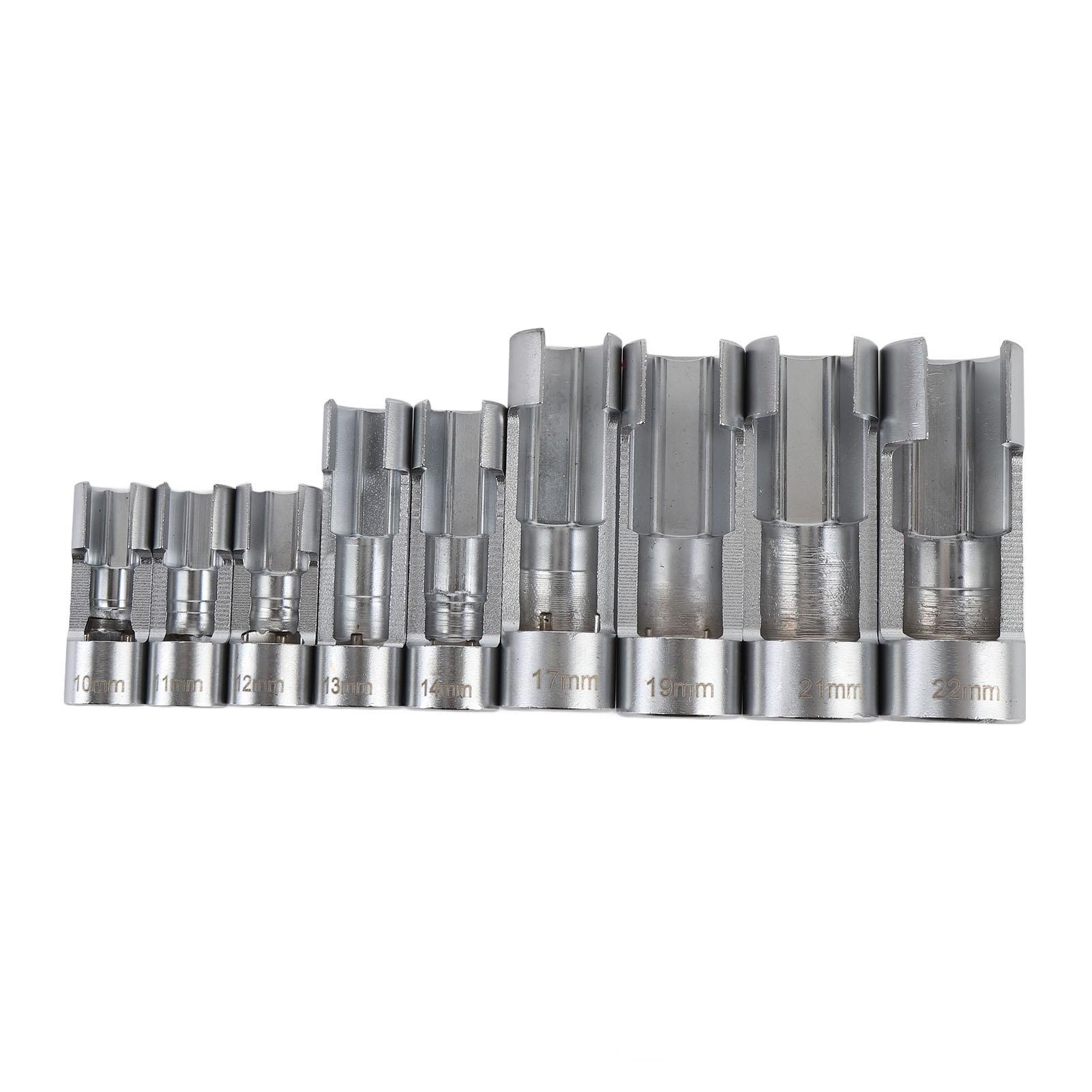 9 Pcs Fuel Line Socket Set 1022mm 14in 38in 12in Drive CRV Steel Injector Fuel Line Socket
9 Pcs Fuel Line Socket Set 1022mm 14in 38in 12in Drive CRV Steel Injector Fuel Line Socket