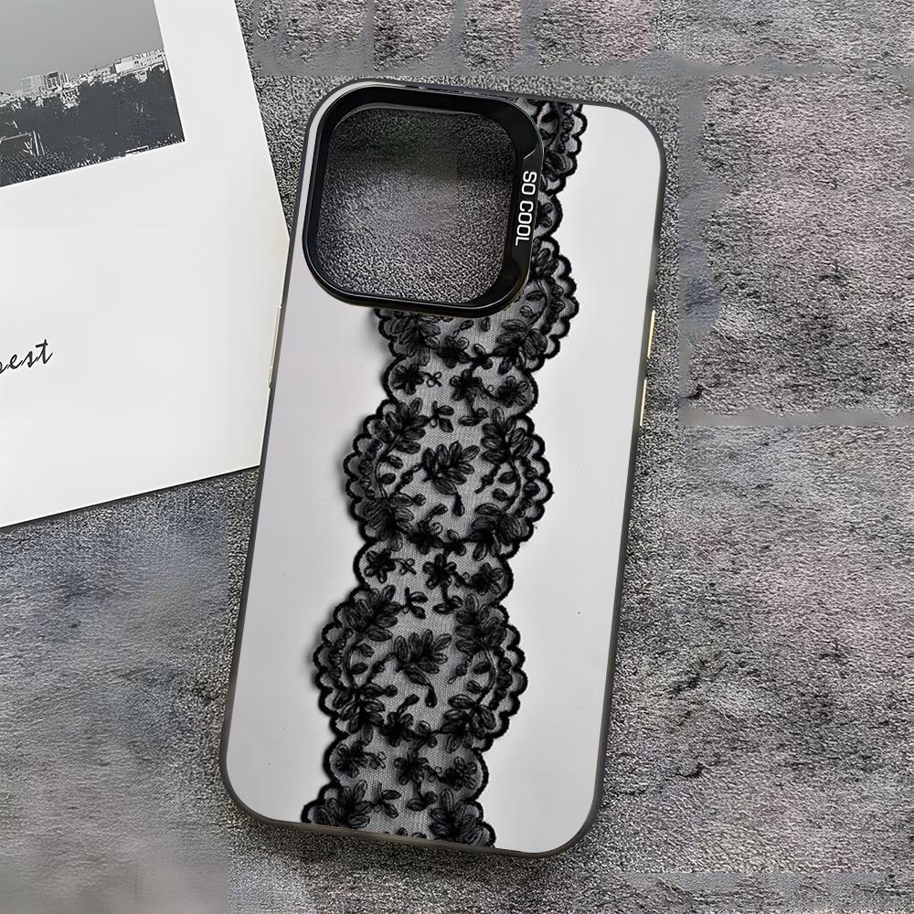 Black Lace Print Phone Case For IPhone17 Air 16 15 14 Plus 13 12 11 Pro 7 8 XS Max XR Silver Black Bumper Case iPhone 16 Pro Max
Black Lace Print Phone Case For IPhone17 Air 16 15 14 Plus 13 12 11 Pro 7 8 XS Max XR Silver Black Bumper Case iPhone 16 Pro Max