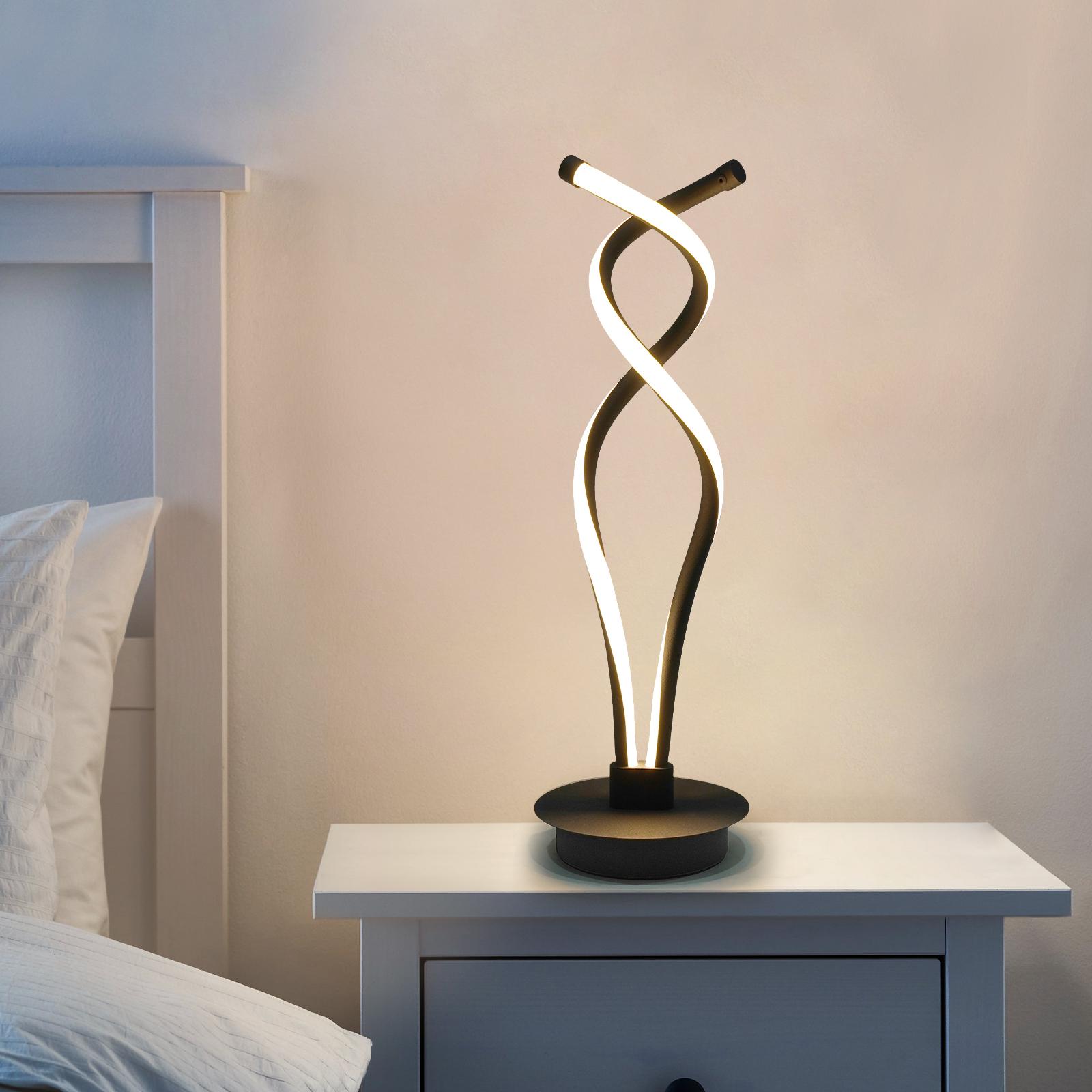 Bymaocar Modern Black Bedroom LED Spiral Table Lamp Bedside Desk Home Decoration Curved Light 6000K-6500K Low Energy Consumption чорний
Bymaocar Modern Black Bedroom LED Spiral Table Lamp Bedside Desk Home Decoration Curved Light 6000K-6500K Low Energy Consumption чорний