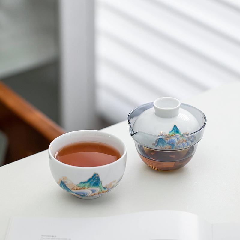 Distant Hills Travel Tea Set Kit Zen 1 Pot 1 Cups Tea Brewing Organizer Portable Camping Stock Bags Chinese Tea Set Decoration
Distant Hills Travel Tea Set Kit Zen 1 Pot 1 Cups Tea Brewing Organizer Portable Camping Stock Bags Chinese Tea Set Decoration