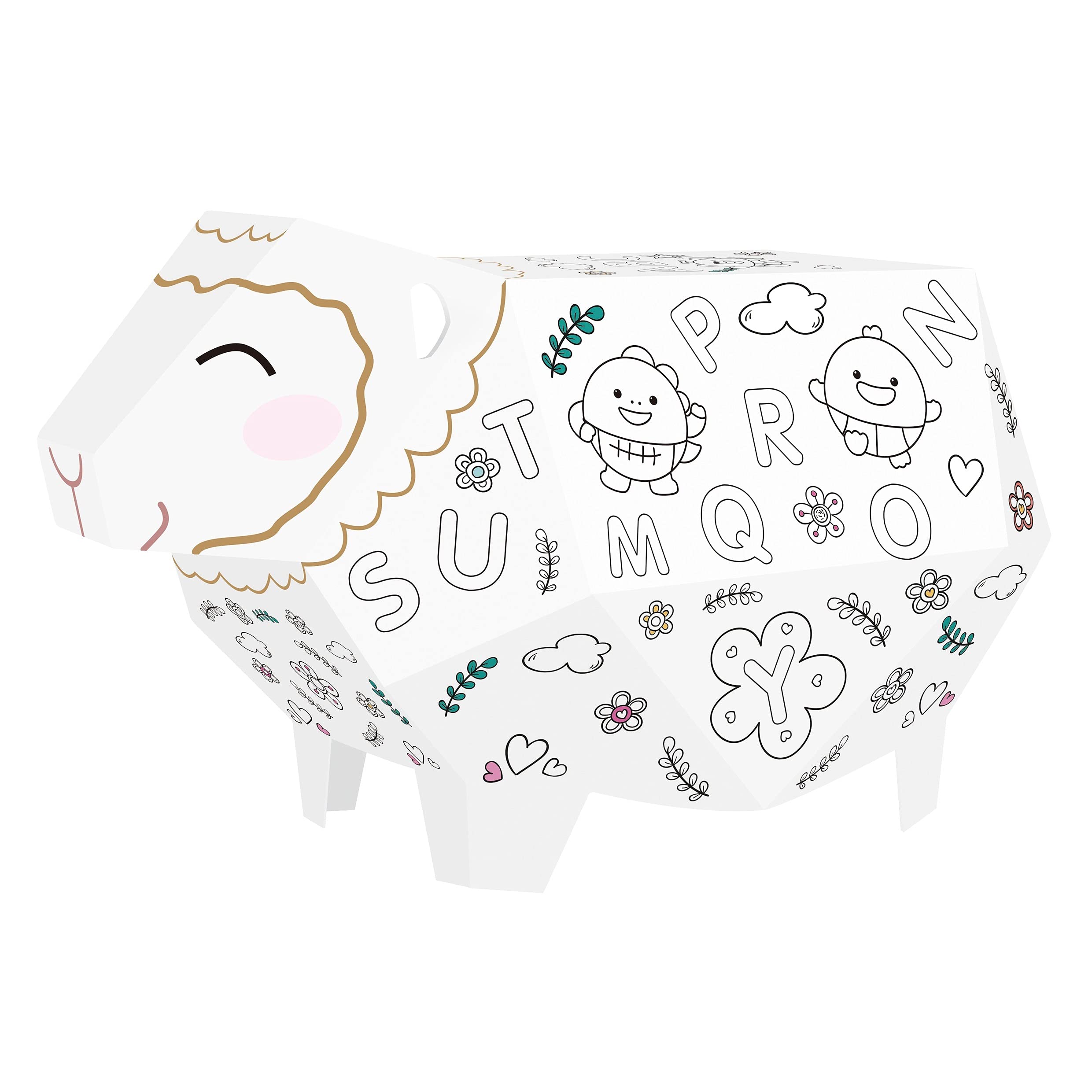 ROBOT PLAZA 3D Coloring Book Paper Craft Pen Included Coloring Book Paper Craft Assembly Drawing (Sheep (Small))
ROBOT PLAZA 3D Coloring Book Paper Craft Pen Included Coloring Book Paper Craft Assembly Drawing (Sheep (Small))