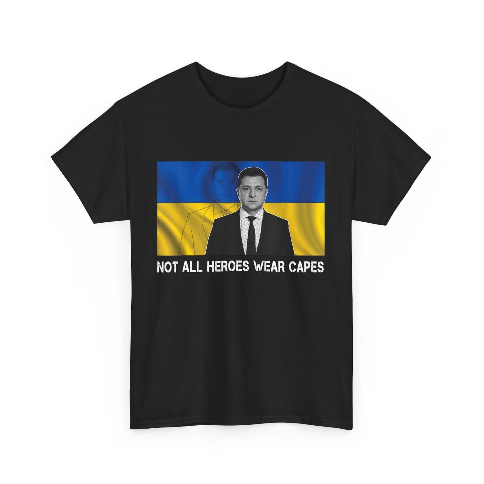Volodymyr Zelensky Shirt, Not All Heroes Wear Capes Support Ukraine T shirt 4XL
Volodymyr Zelensky Shirt, Not All Heroes Wear Capes Support Ukraine T shirt 4XL