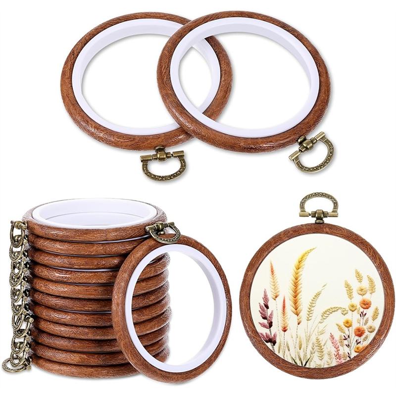 M-Modern-Circular 3 Inch Embroidery Hoops,12 Pcs Wood Rubber Frame For Sewing,Craft DIY Hanging Gifts
M-Modern-Circular 3 Inch Embroidery Hoops,12 Pcs Wood Rubber Frame For Sewing,Craft DIY Hanging Gifts