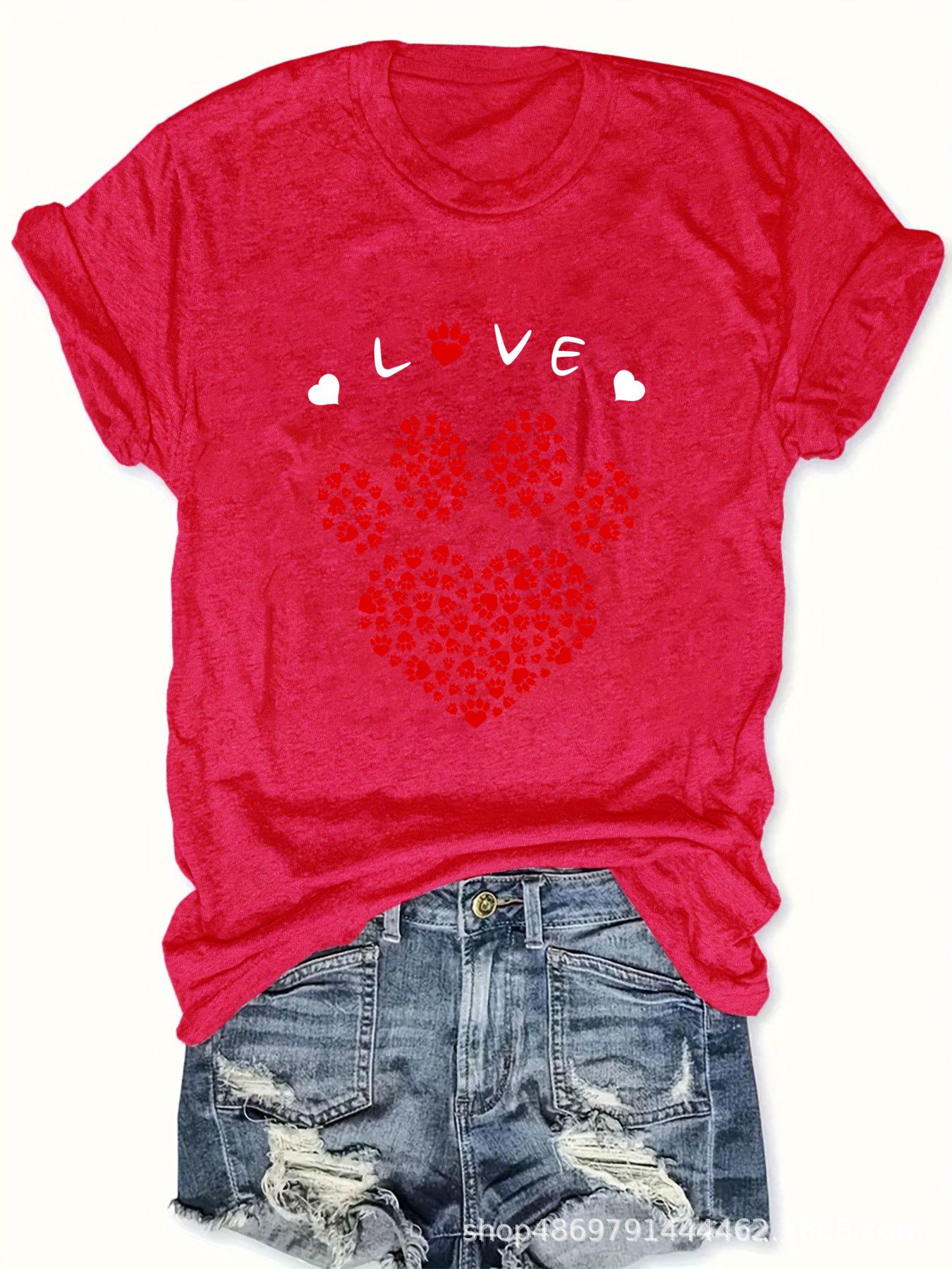Женская модная футболка с круглым вырезом для международной торговли L красный
Женская модная футболка с круглым вырезом для международной торговли L красный