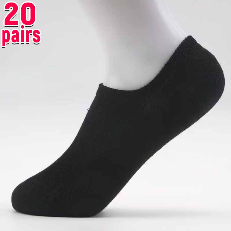 20pairs Invisible Socks for Men Ankle Short No Show Low Cotton Black White Non-slip Silicone Summer Thin Sock Breathable one size чорний
20pairs Invisible Socks for Men Ankle Short No Show Low Cotton Black White Non-slip Silicone Summer Thin Sock Breathable one size чорний