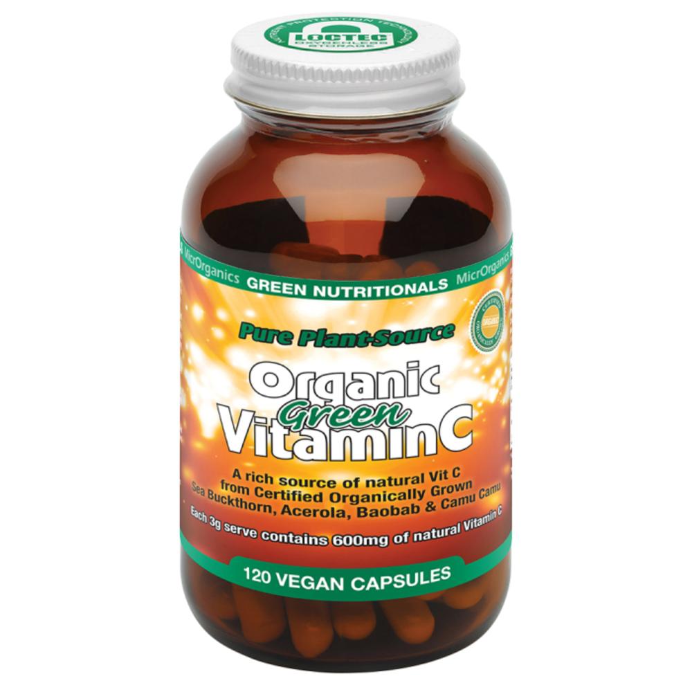 MicrOrganics Green Nutritionals Pure Plant Source Organic Green Vitamin C 120vc
MicrOrganics Green Nutritionals Pure Plant Source Organic Green Vitamin C 120vc