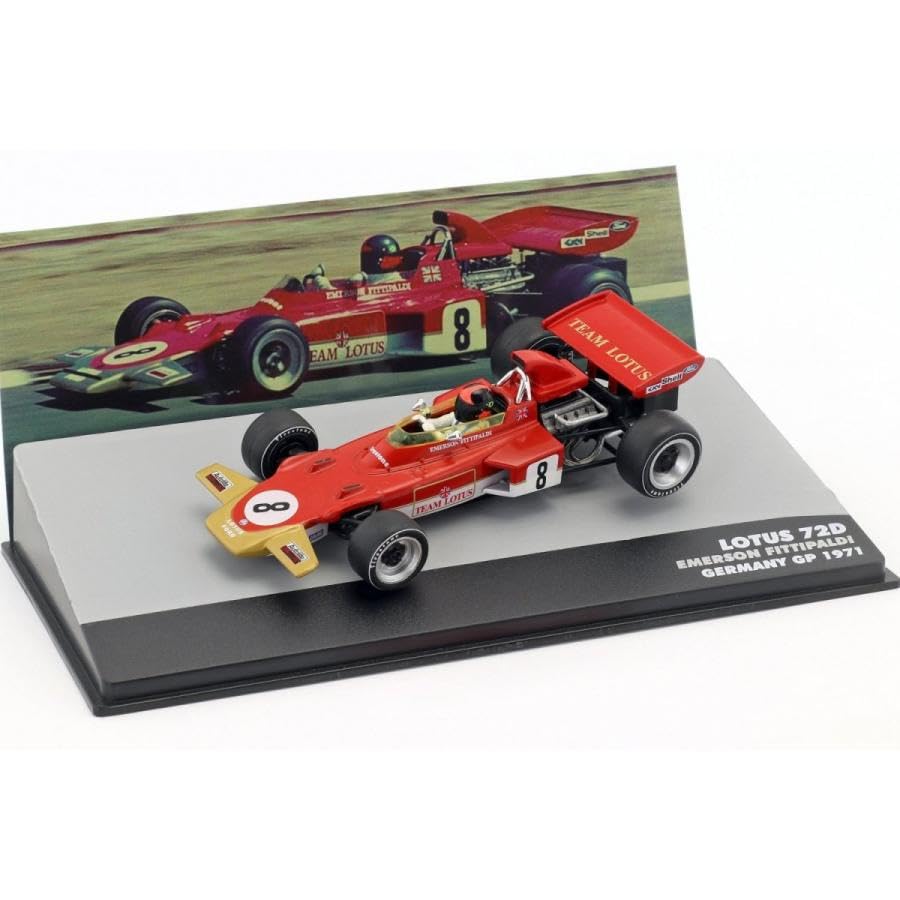 Мини-автомобиль F1 Lotus 72D Emerson Fittipaldi Немецкий Гран-при 1971 года EMERSON FITTIPALDI 1/43 красный
Мини-автомобиль F1 Lotus 72D Emerson Fittipaldi Немецкий Гран-при 1971 года EMERSON FITTIPALDI 1/43 красный