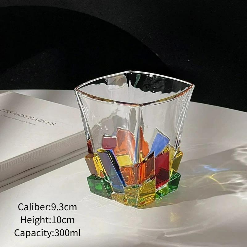 Creative Ice Cube Whiskey Glasses Cups,Colorful Cocktail Glass Cup,Handcrafted Wine Juice Cup,Drinkware Bar Kitchen Tools 300ml
Creative Ice Cube Whiskey Glasses Cups,Colorful Cocktail Glass Cup,Handcrafted Wine Juice Cup,Drinkware Bar Kitchen Tools 300ml