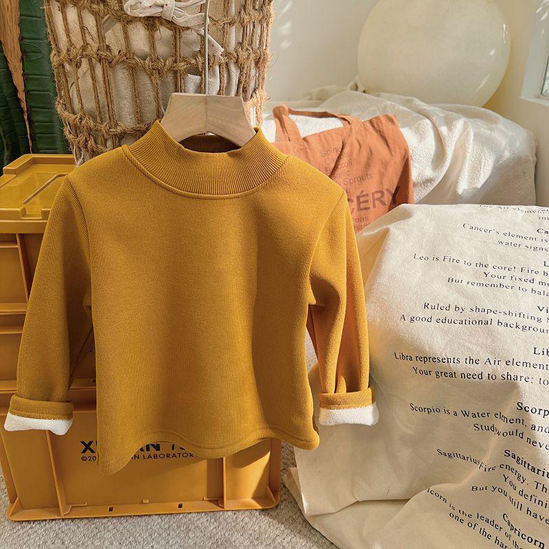 Children s Unisex Fleece-Lined Sweatshirt - Autumn/Winter Korean Style Trendy Base Layer Top 100 cm жёлтый
Children s Unisex Fleece-Lined Sweatshirt - Autumn/Winter Korean Style Trendy Base Layer Top 100 cm жёлтый
