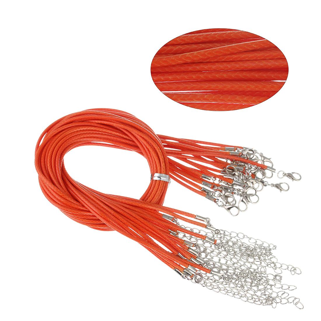 10Pcs 1.5/2mm Colorful Leather Rope Wax Rope Chain Cord Necklace for DIY Handmade Lobster Buckle Rope Jewelry Chain Accessories 1.5mm помаранчевий
10Pcs 1.5/2mm Colorful Leather Rope Wax Rope Chain Cord Necklace for DIY Handmade Lobster Buckle Rope Jewelry Chain Accessories 1.5mm помаранчевий