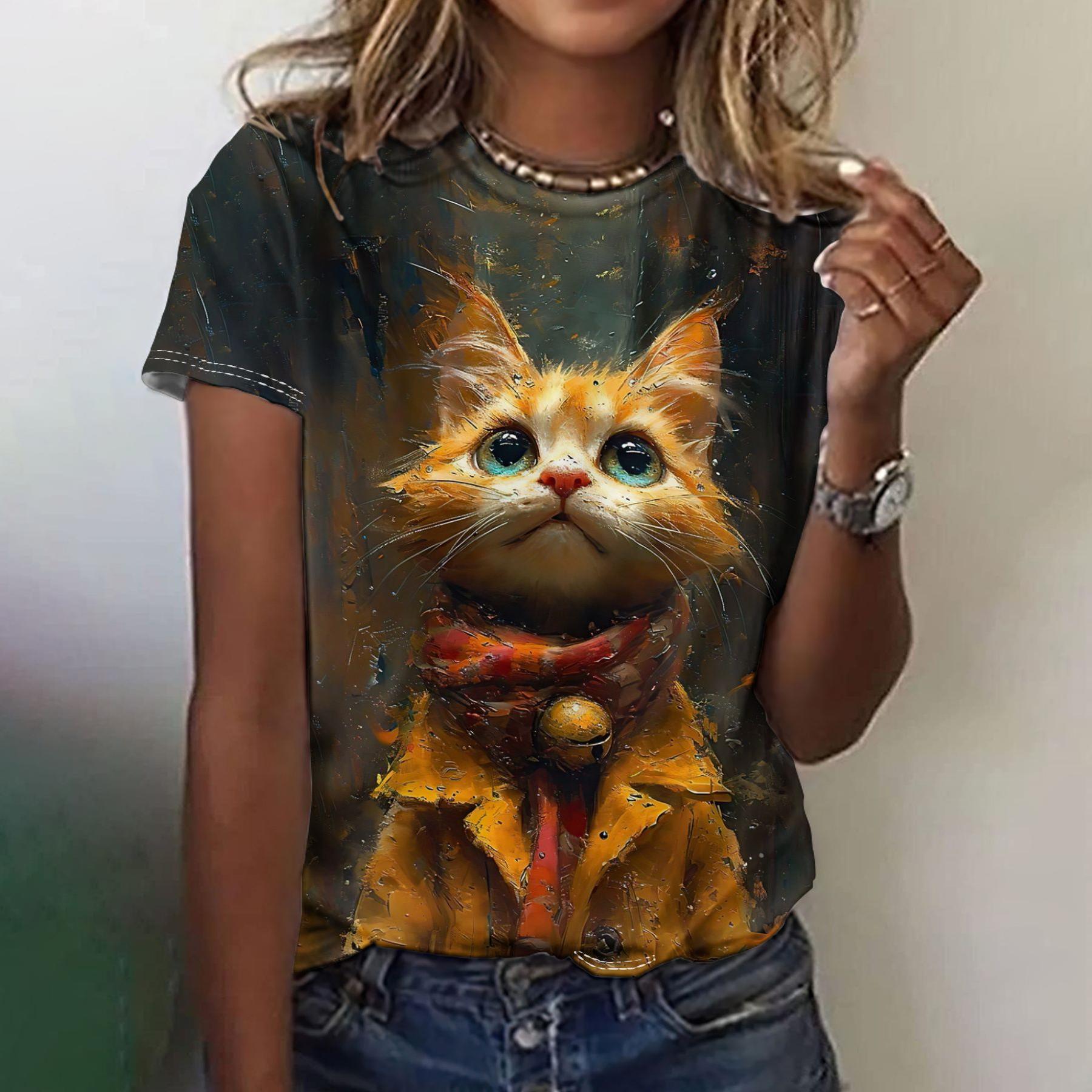 Футболка с забавным рисунком собаки для женщин, милые футболки с 3D-принтом в виде животных, летние модные футболки больших размеров с короткими рукавами и круглым вырезом XXS
Футболка с забавным рисунком собаки для женщин, милые футболки с 3D-принтом в виде животных, летние модные футболки больших размеров с короткими рукавами и круглым вырезом XXS