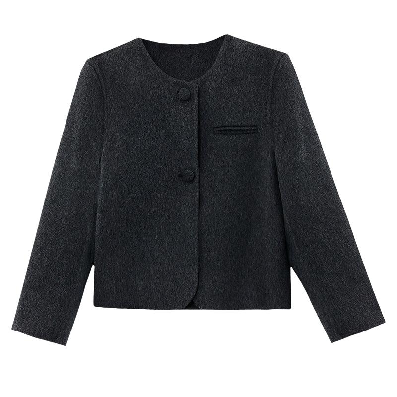 Весенне-осеннее новое дизайнерское темпераментное двустороннее шерстяное пальто женское с круглым вырезом короткое зимнее пальто L
Весенне-осеннее новое дизайнерское темпераментное двустороннее шерстяное пальто женское с круглым вырезом короткое зимнее пальто L