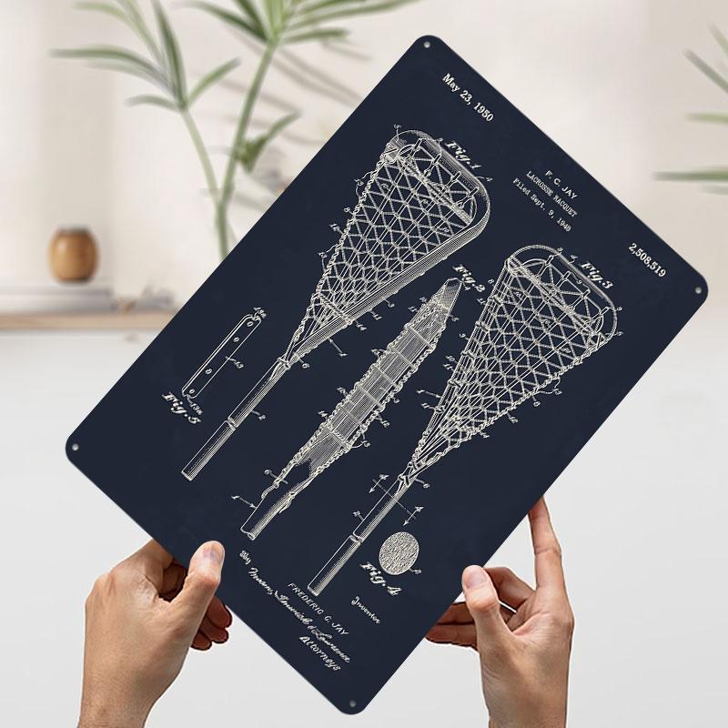 Lacrosse Racquet Patent Printed Poster Customized Wall Art Retro Vintage Metal Tin Signs for Coffee Bar Accessories Wand Deko 7.9x11.8In(20x30cm)
Lacrosse Racquet Patent Printed Poster Customized Wall Art Retro Vintage Metal Tin Signs for Coffee Bar Accessories Wand Deko 7.9x11.8In(20x30cm)