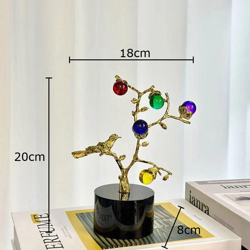 Colorful Crystal Golden Tree Ornaments Desk Decoration Creative Bird Decorative Golden Tree Sculpture Room Aesthetics Decor
Colorful Crystal Golden Tree Ornaments Desk Decoration Creative Bird Decorative Golden Tree Sculpture Room Aesthetics Decor