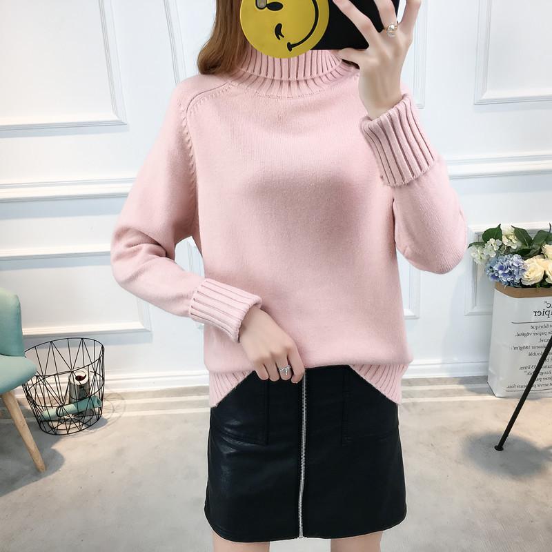Autumn and Winter Thick Turtleneck Sweater Loose Korean Version of The Pullover Sweater Bottoming Shirt Fashion Slim Top One size рожевий
Autumn and Winter Thick Turtleneck Sweater Loose Korean Version of The Pullover Sweater Bottoming Shirt Fashion Slim Top One size рожевий