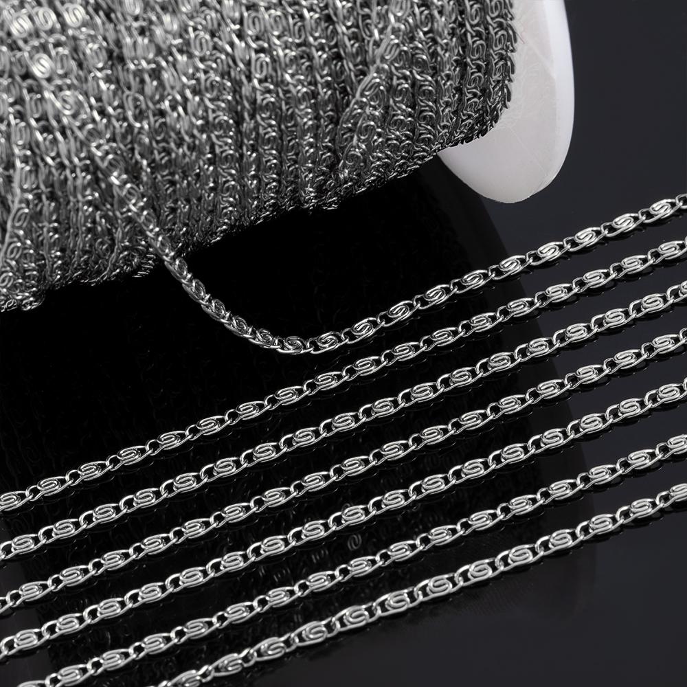 1Meter Stainless Steel Double Loop Link Chain Round 8 Shape 2mm Necklace Chain DIY Handmade Bracelet Material Jewelry Findings 1 meter
1Meter Stainless Steel Double Loop Link Chain Round 8 Shape 2mm Necklace Chain DIY Handmade Bracelet Material Jewelry Findings 1 meter