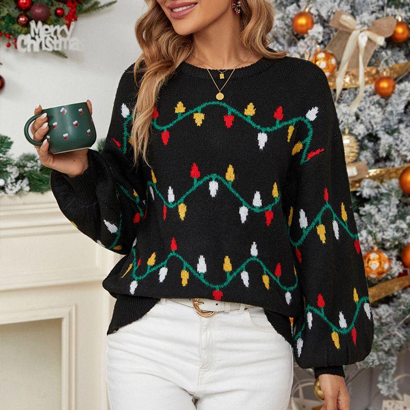 2023 Женский Сладкий Пуловер Свободный Рождественский Трикотаж Black Christmas Sweater M
2023 Женский Сладкий Пуловер Свободный Рождественский Трикотаж Black Christmas Sweater M