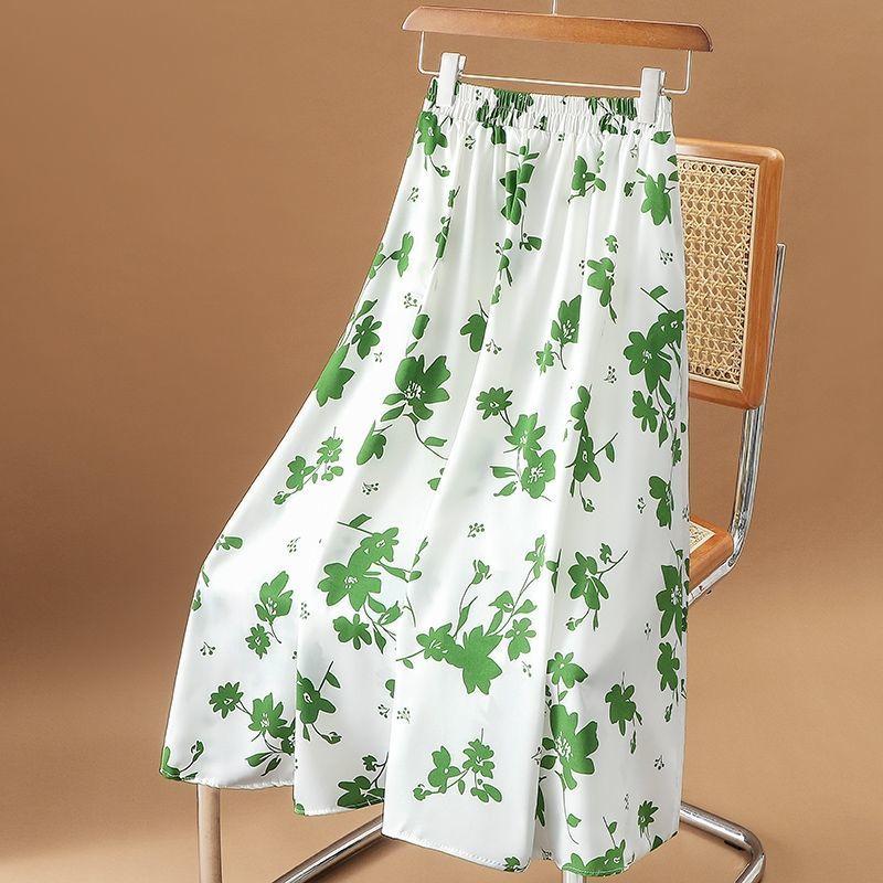 Юбка средней длины с карманами и цветочным принтом для женщин, летняя, с высокой талией и широкими складками, шифоновая юбка А-силуэта с принтом XL зелёный
Юбка средней длины с карманами и цветочным принтом для женщин, летняя, с высокой талией и широкими складками, шифоновая юбка А-силуэта с принтом XL зелёный