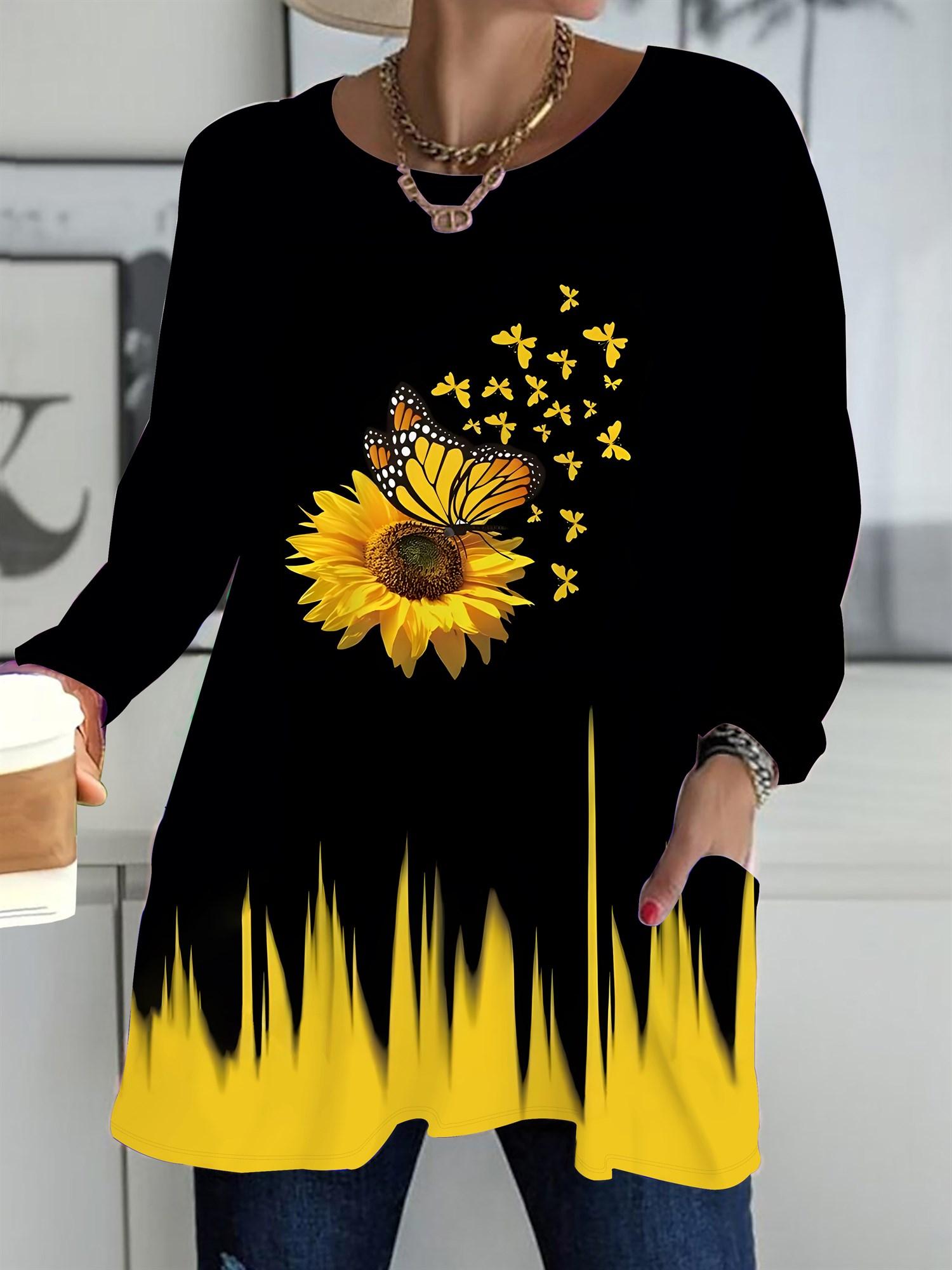 Осень-Зима 2025 Новые Женские Топы Большого Размера, Модные Футболки с 3D-принтом цветов, с Круглым Вырезом и Длинным Рукавом 1XL чёрный
Осень-Зима 2025 Новые Женские Топы Большого Размера, Модные Футболки с 3D-принтом цветов, с Круглым Вырезом и Длинным Рукавом 1XL чёрный