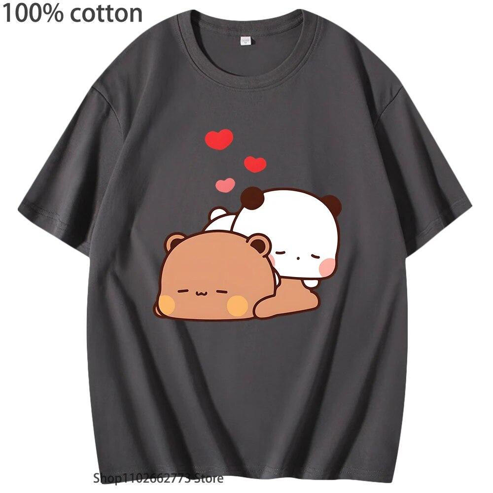 Футболки с рисунком Panda Bear Hug для девочек-подростков, рубашка с принтом Kawaii Bubu и Dudu, женская одежда, милые повседневные футболки унисекс из 100% хлопка
Футболки с рисунком Panda Bear Hug для девочек-подростков, рубашка с принтом Kawaii Bubu и Dudu, женская одежда, милые повседневные футболки унисекс из 100% хлопка