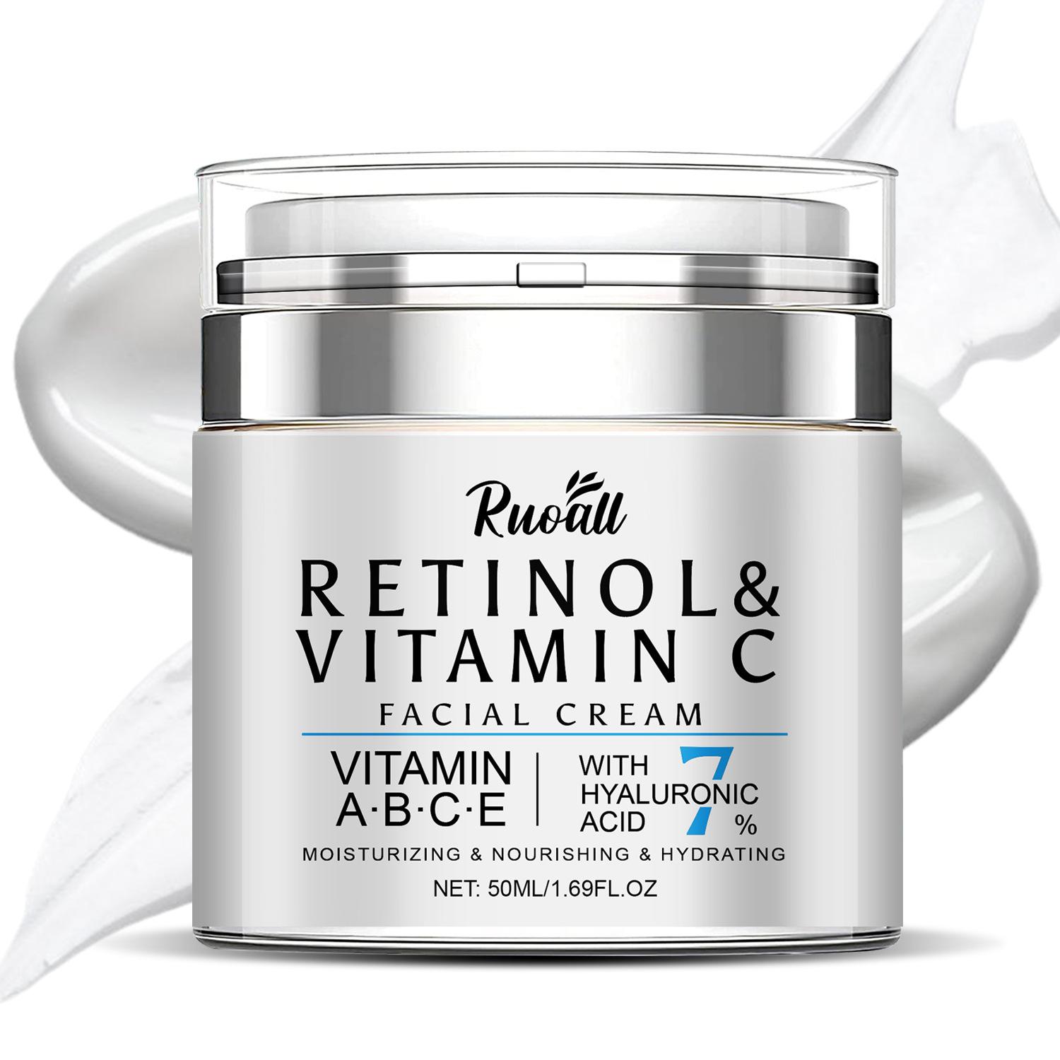 Retinol Collagen Pressed Jar Retinol VC Face Cream 50ml Mooth Delicate Radiant and Translucent Rapid Absorption of Skin Retinol Anti Aging Serum 1 bottle
Retinol Collagen Pressed Jar Retinol VC Face Cream 50ml Mooth Delicate Radiant and Translucent Rapid Absorption of Skin Retinol Anti Aging Serum 1 bottle