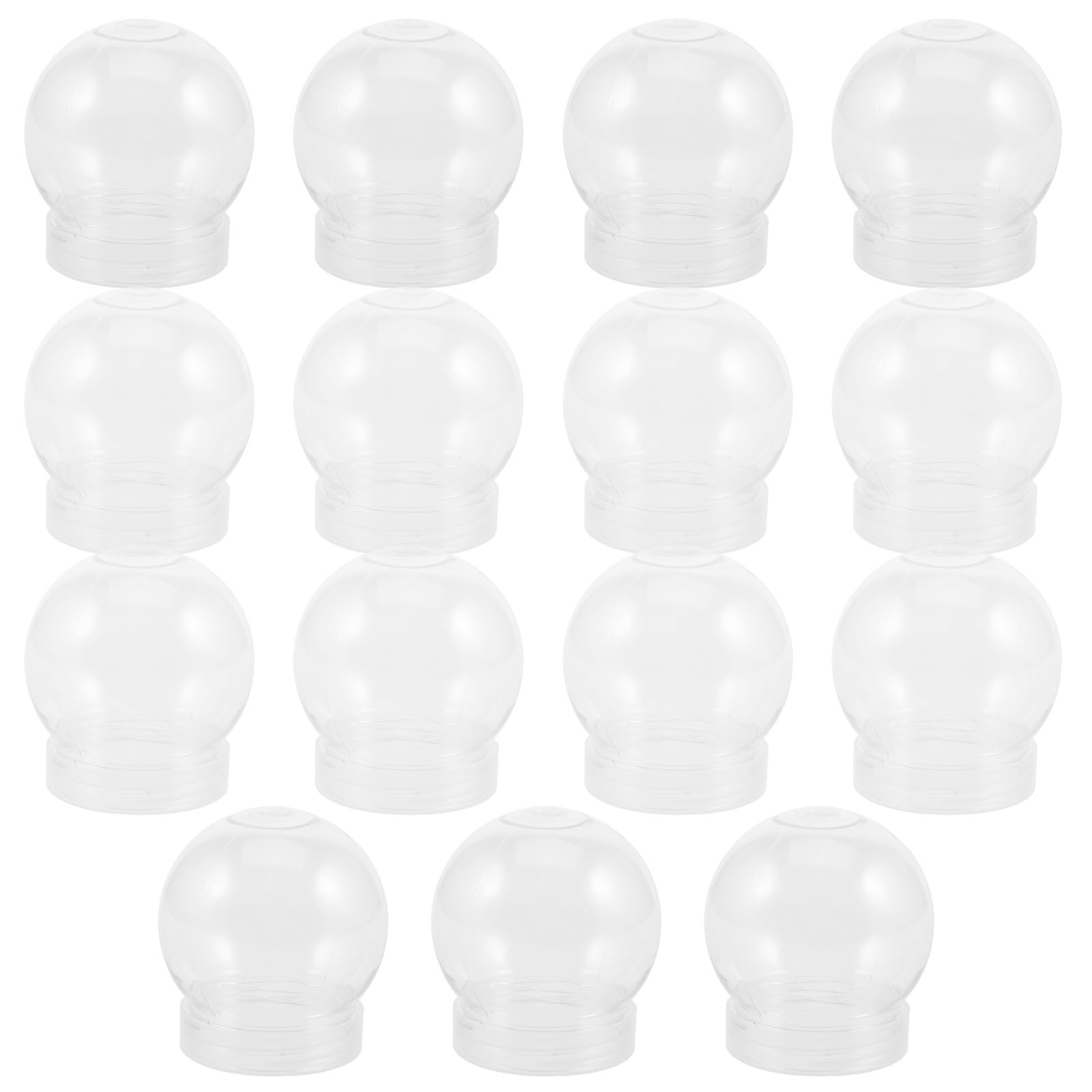 15-Piece Snow Globe Bin Set with Clear Water Globes and Screw-Off Caps, Empty Snow Globe Making Prop Cases
15-Piece Snow Globe Bin Set with Clear Water Globes and Screw-Off Caps, Empty Snow Globe Making Prop Cases
