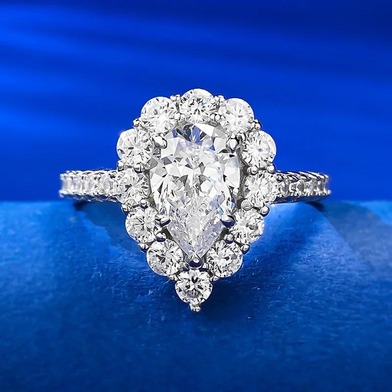SpringLady 100% 925 Sterling Silver Star 6*9 MM Pear Lab Sapphire Gemstone Wedding Fine Jewelry Engagement Ring for Women Gifts 5
SpringLady 100% 925 Sterling Silver Star 6*9 MM Pear Lab Sapphire Gemstone Wedding Fine Jewelry Engagement Ring for Women Gifts 5