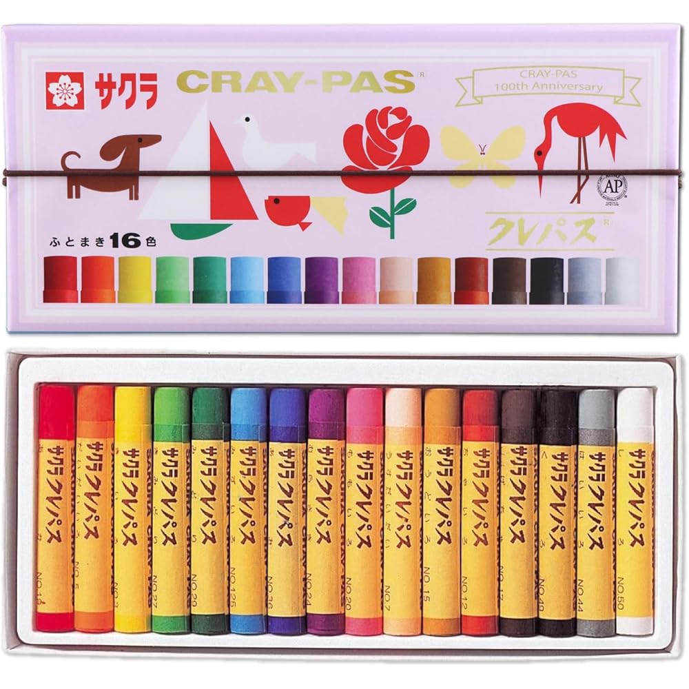 Sakura Craypas Crayons 16 Colors with Rubber Band Limited Edition Lavender
Sakura Craypas Crayons 16 Colors with Rubber Band Limited Edition Lavender