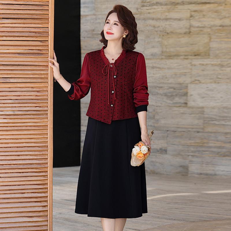 Mom s Elegant Spring/Summer 2026 Long-Sleeve Dress: Stylish, Middle-Aged, with a Fake Two-Piece Design 4XL
Mom s Elegant Spring/Summer 2026 Long-Sleeve Dress: Stylish, Middle-Aged, with a Fake Two-Piece Design 4XL