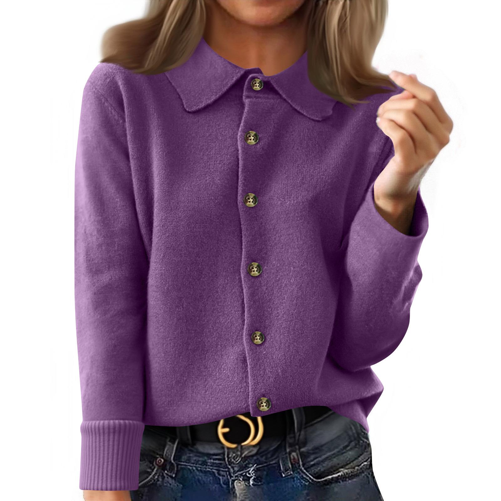 Кардиганы для женщин Мягкая легкая домашняя одежда Дышащий свободный крой С длинным рукавом Дорожные свитера Топы M фиолетовый
Кардиганы для женщин Мягкая легкая домашняя одежда Дышащий свободный крой С длинным рукавом Дорожные свитера Топы M фиолетовый