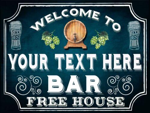 Welcome Personalised Bar Sign Metal Tin Plaque Man Cave Shed Summer House PubAluminum 30x40cm(11.8x15.7inch)
Welcome Personalised Bar Sign Metal Tin Plaque Man Cave Shed Summer House PubAluminum 30x40cm(11.8x15.7inch)