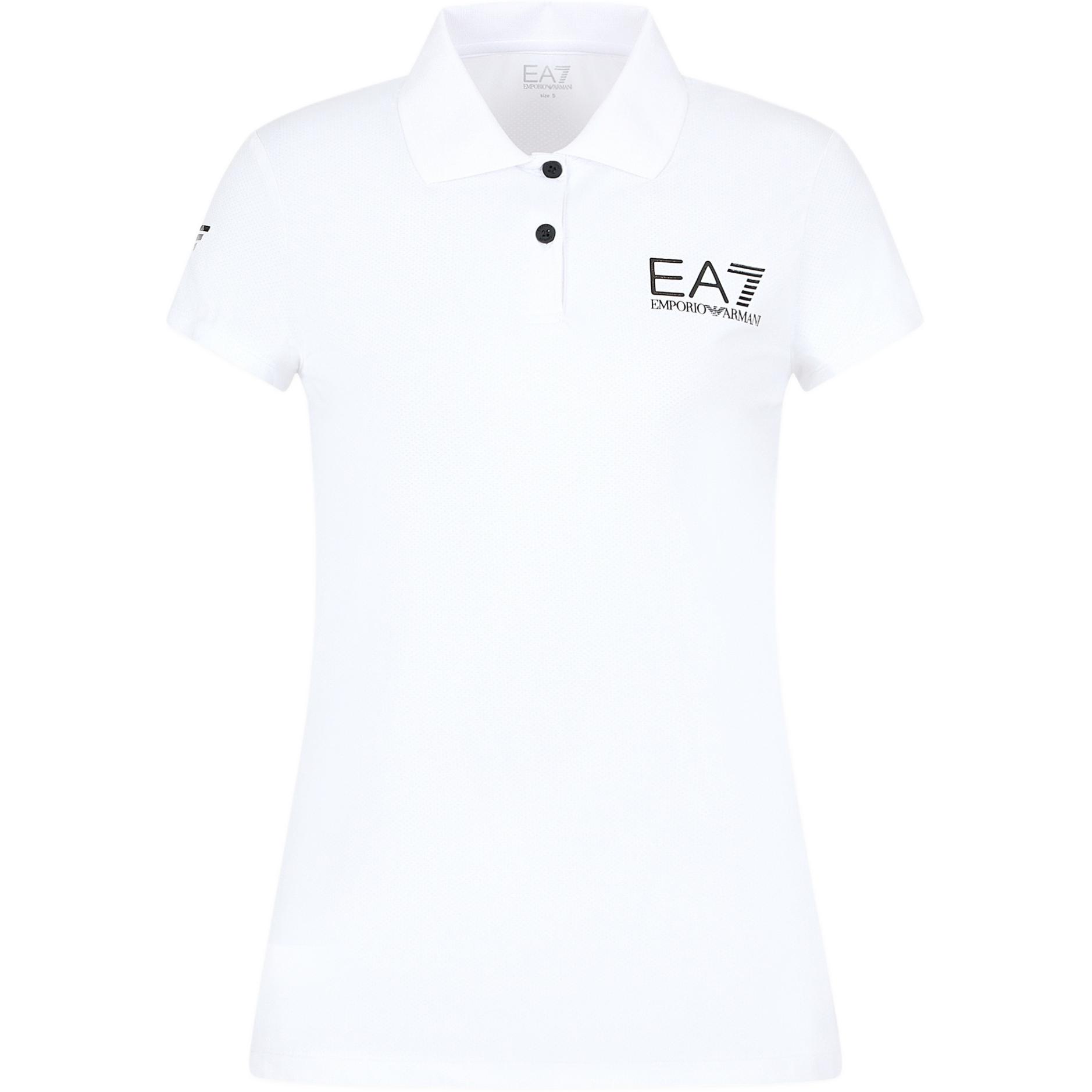 Emporio Armani EA7 Logo Print Polo Shirt Women tops White 8NTF70TJEMZ1100
Emporio Armani EA7 Logo Print Polo Shirt Women tops White 8NTF70TJEMZ1100