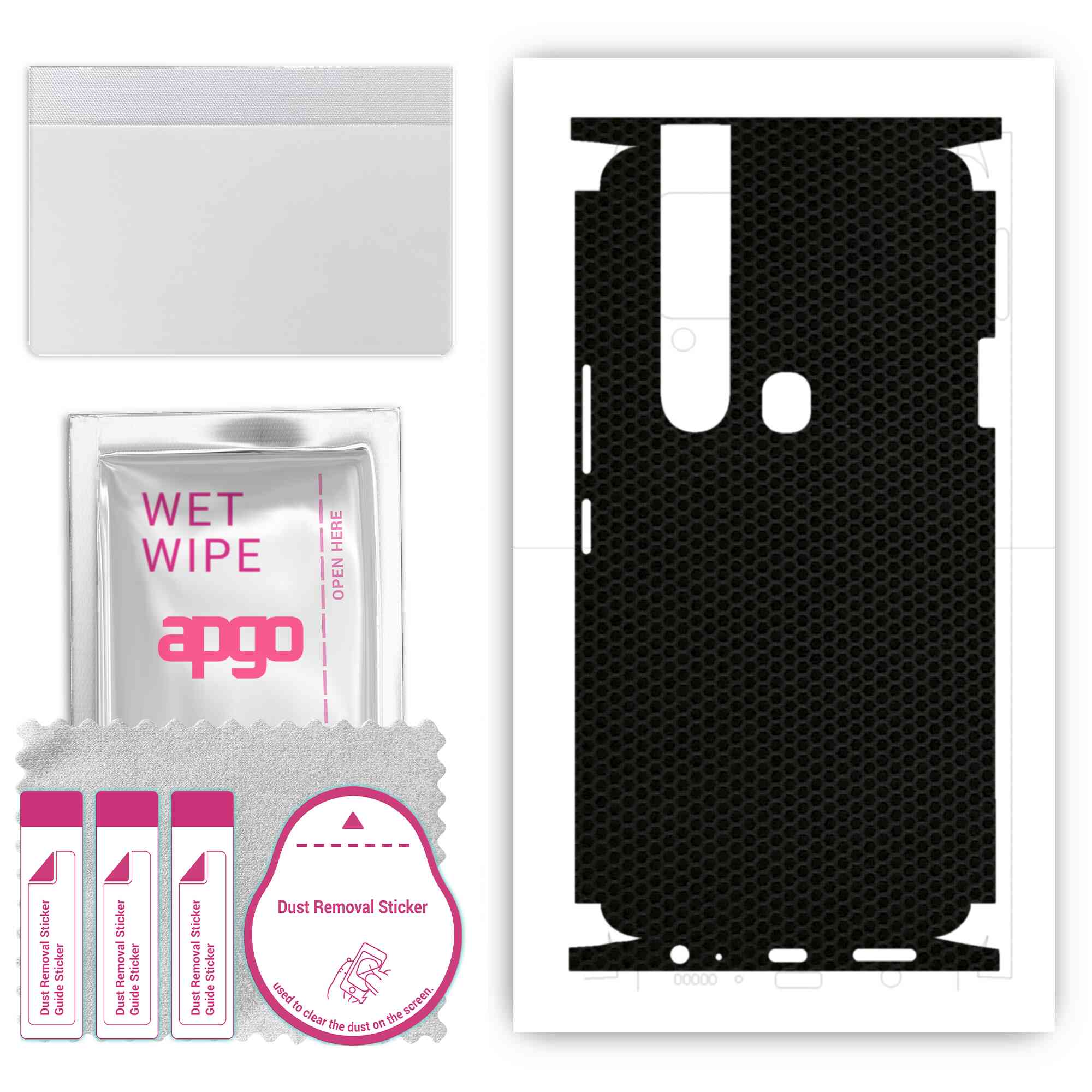 Apgo Protective Skin Sticker for the back+sides compatible with Tecno Camon 15 Pro, Full Wrap Film, Foil, Vinyl - Pattern Matrix
Apgo Protective Skin Sticker for the back+sides compatible with Tecno Camon 15 Pro, Full Wrap Film, Foil, Vinyl - Pattern Matrix