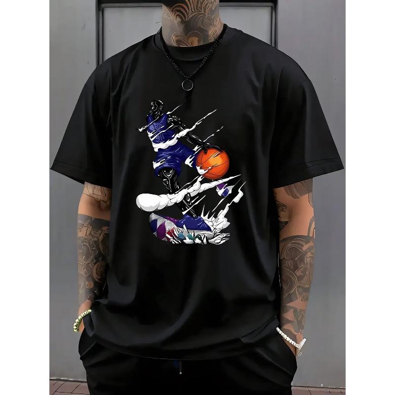 Men s Basketball Graphic Print Casual T-Shirt - Summer Short Sleeve Round Neck Tee with Dynamic Player Design, Breathable & Machine Washable S чёрный
Men s Basketball Graphic Print Casual T-Shirt - Summer Short Sleeve Round Neck Tee with Dynamic Player Design, Breathable & Machine Washable S чёрный