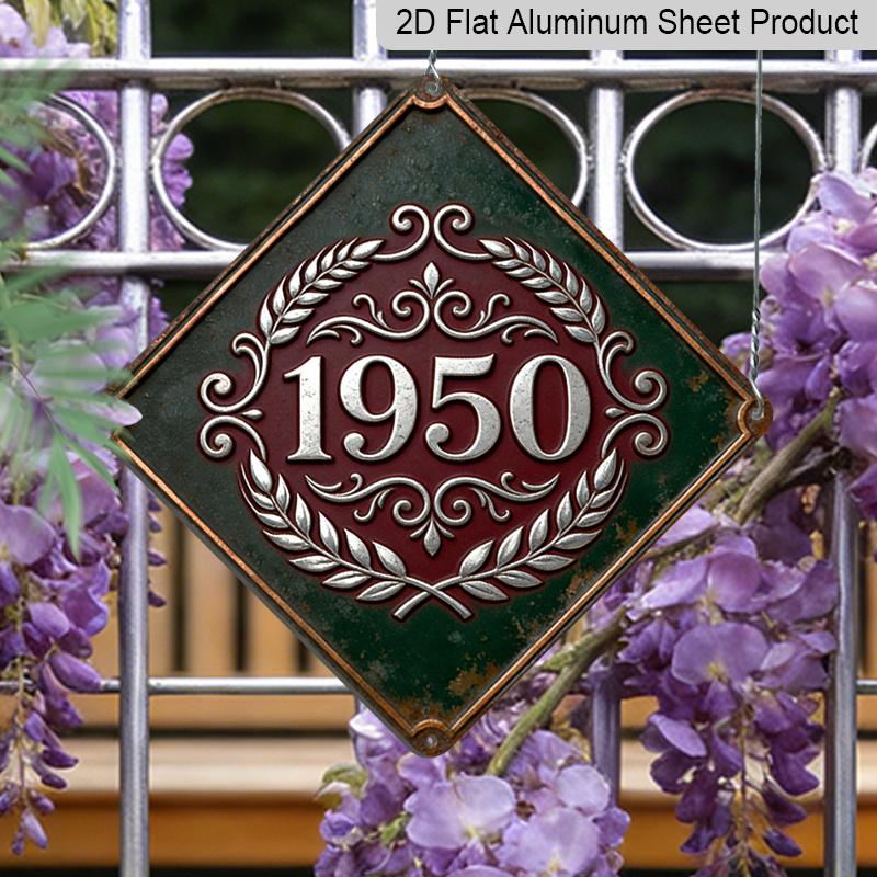 2D Flat, 1pc Vintage 1950 Limited Edition Metal Sign - Birth Year Gift Suitable for Elders, Retro Aluminum Wall Decor with Year Display for Living 20*20cm
2D Flat, 1pc Vintage 1950 Limited Edition Metal Sign - Birth Year Gift Suitable for Elders, Retro Aluminum Wall Decor with Year Display for Living 20*20cm