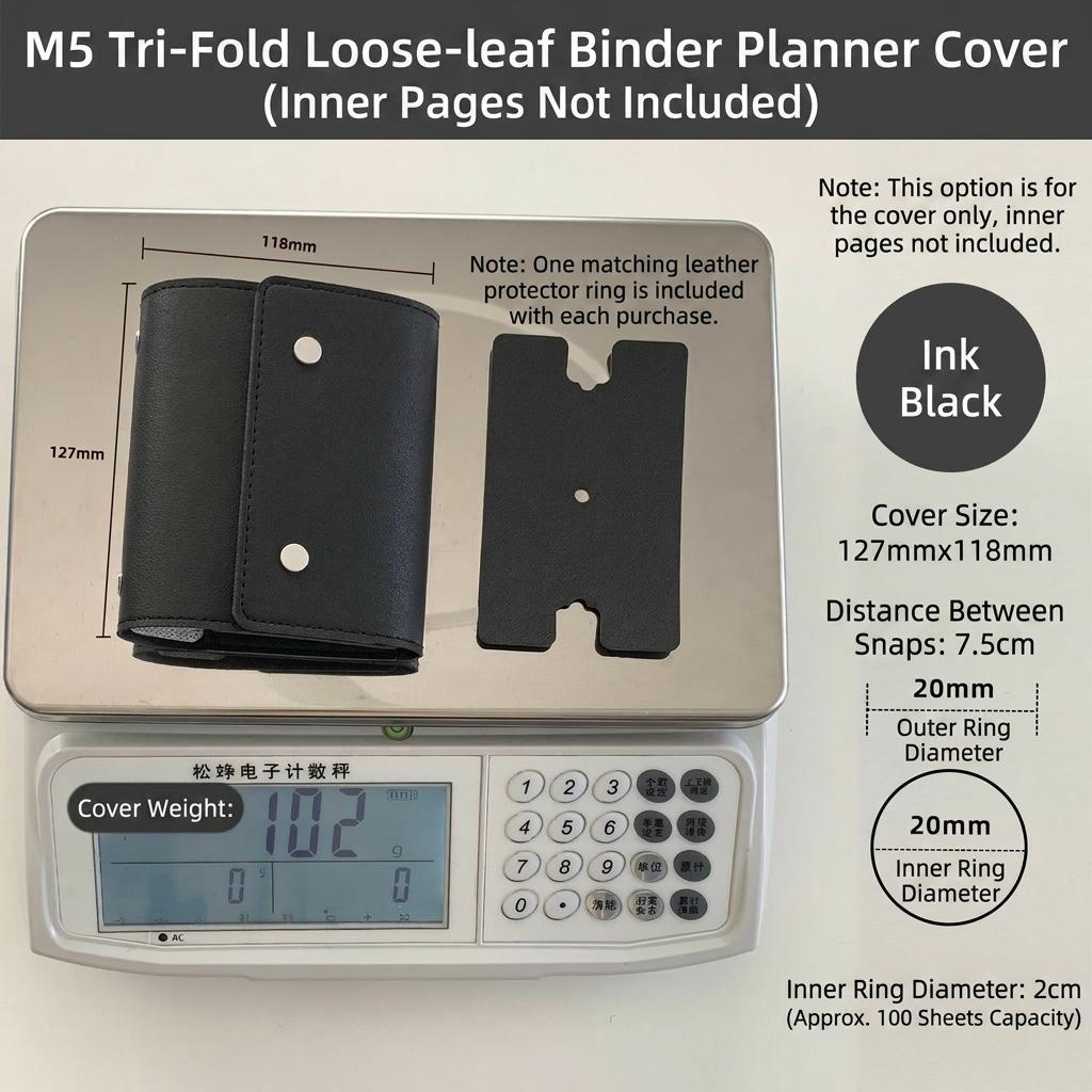 Pu Leather Loose-Leaf Notebook Compact Portable Detachable Binder M5 Tri-Fold Notebook Portable Office Journaling Notebook
Pu Leather Loose-Leaf Notebook Compact Portable Detachable Binder M5 Tri-Fold Notebook Portable Office Journaling Notebook