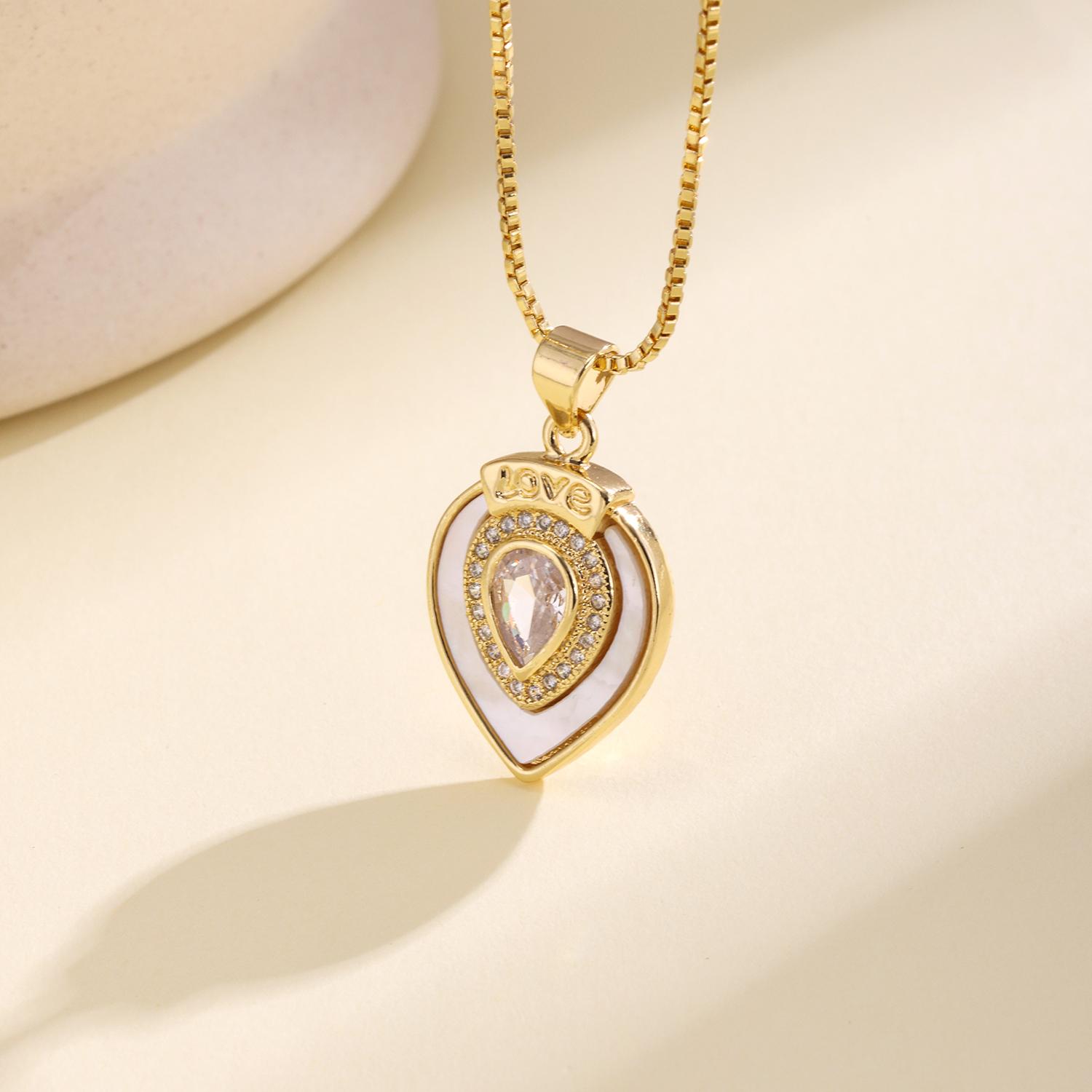 Nidin Trendy Zircon Shell Inlay Pendant Necklace For Women Elegant Square Teardrop Rectangle Minimalist Chain Jewelry Daily Wear
Nidin Trendy Zircon Shell Inlay Pendant Necklace For Women Elegant Square Teardrop Rectangle Minimalist Chain Jewelry Daily Wear