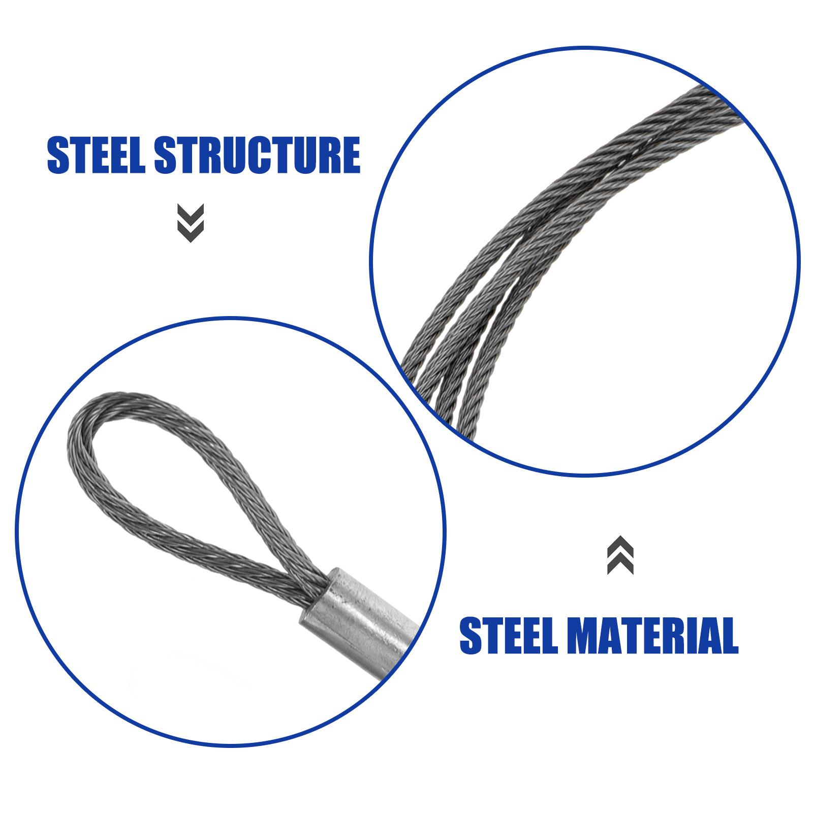 2Pcs Braided Steel Security Cable Heavy Duty Anti Rust Safety Rope for Luggage Lock Bike Tool Hanging Plants Pendant Light China Mainland
2Pcs Braided Steel Security Cable Heavy Duty Anti Rust Safety Rope for Luggage Lock Bike Tool Hanging Plants Pendant Light China Mainland