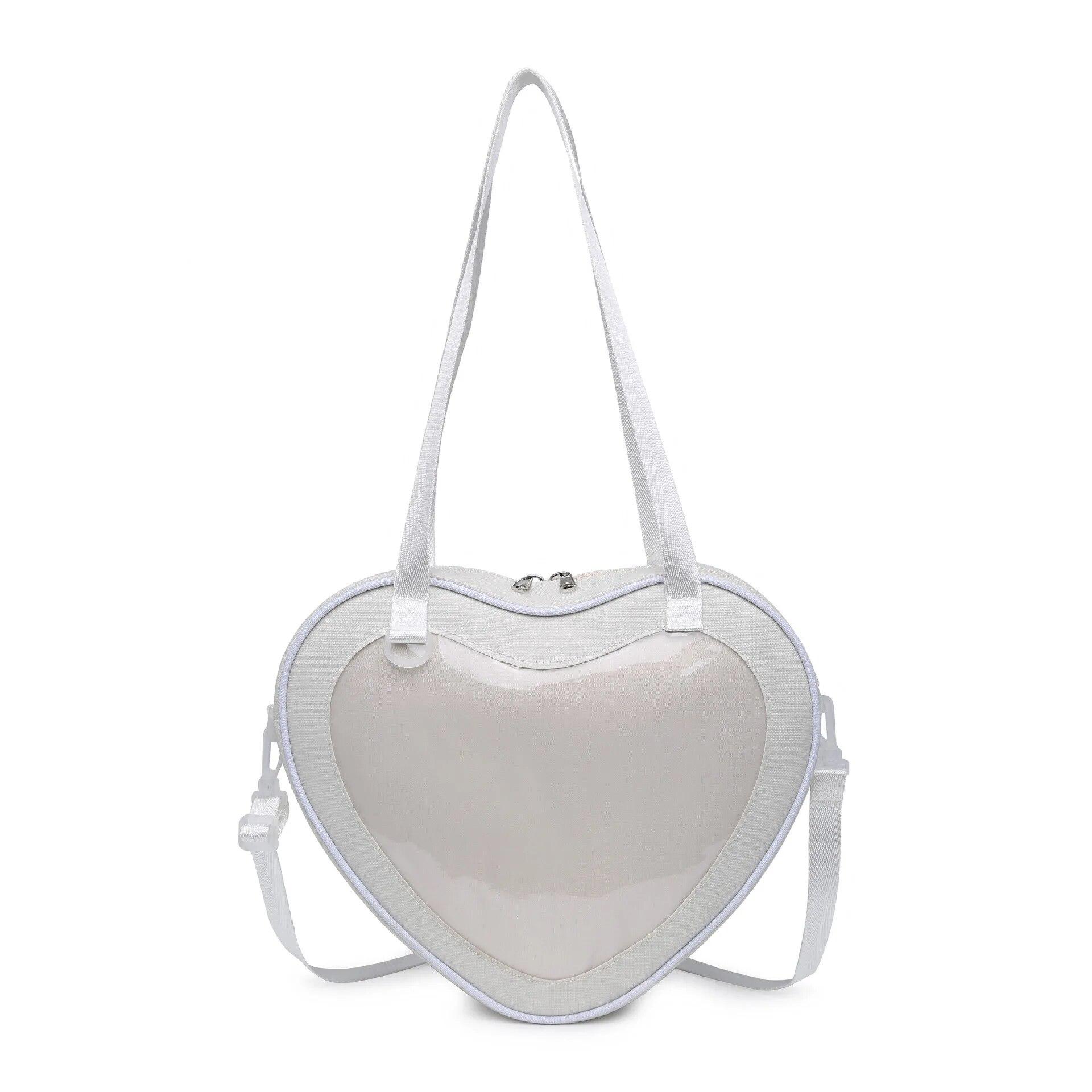 Японська школа Teenage Girls JK Bag Transparent Itabag Heart Oxford Shoulder Bags Women New Handbags Tote Anime ita bag Women S білий
Японська школа Teenage Girls JK Bag Transparent Itabag Heart Oxford Shoulder Bags Women New Handbags Tote Anime ita bag Women S білий