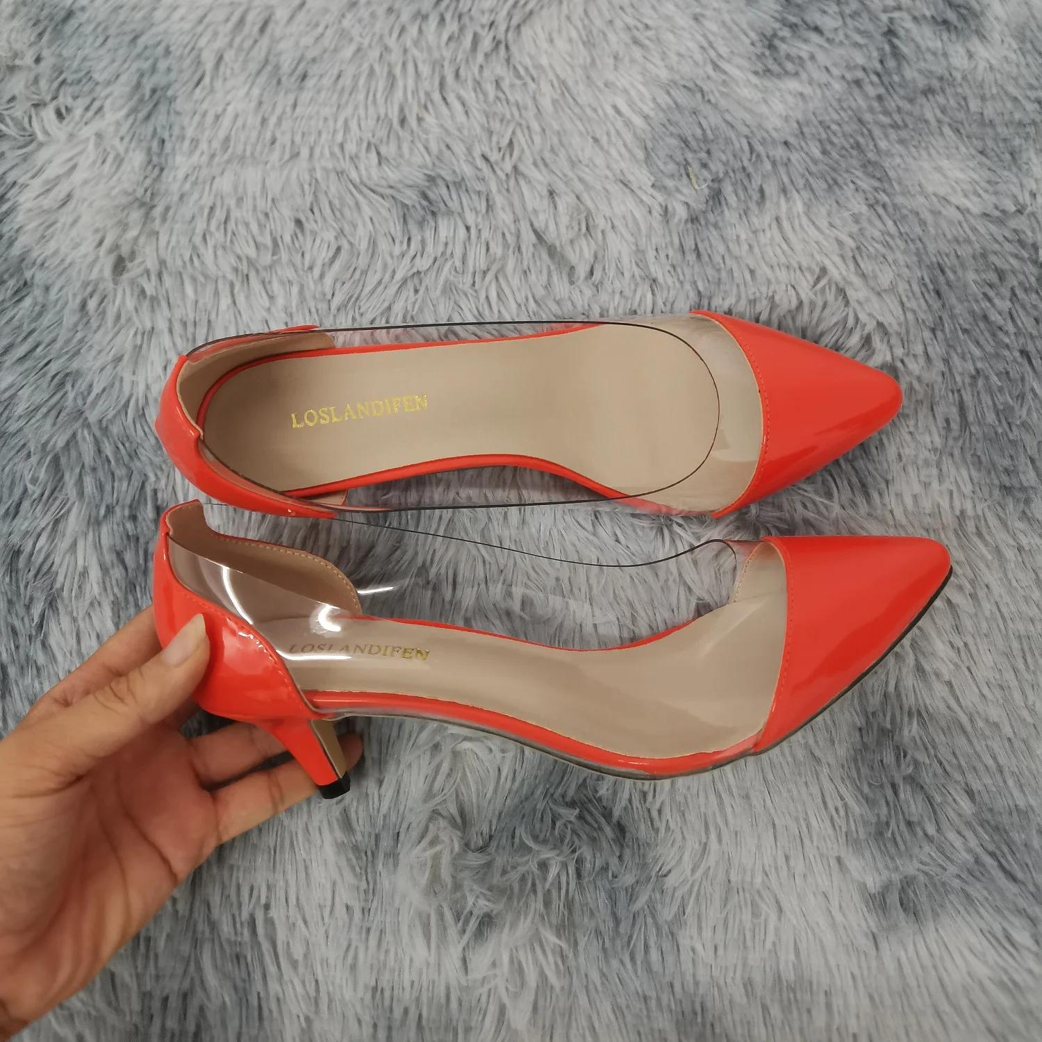 Женские туфли-лодочки весна осень сексуальные прозрачные туфли из ПВХ 5 см на низком каблуке модные туфли с острым носком на высоком каблуке для вечеринки и свадьбы 35
Женские туфли-лодочки весна осень сексуальные прозрачные туфли из ПВХ 5 см на низком каблуке модные туфли с острым носком на высоком каблуке для вечеринки и свадьбы 35