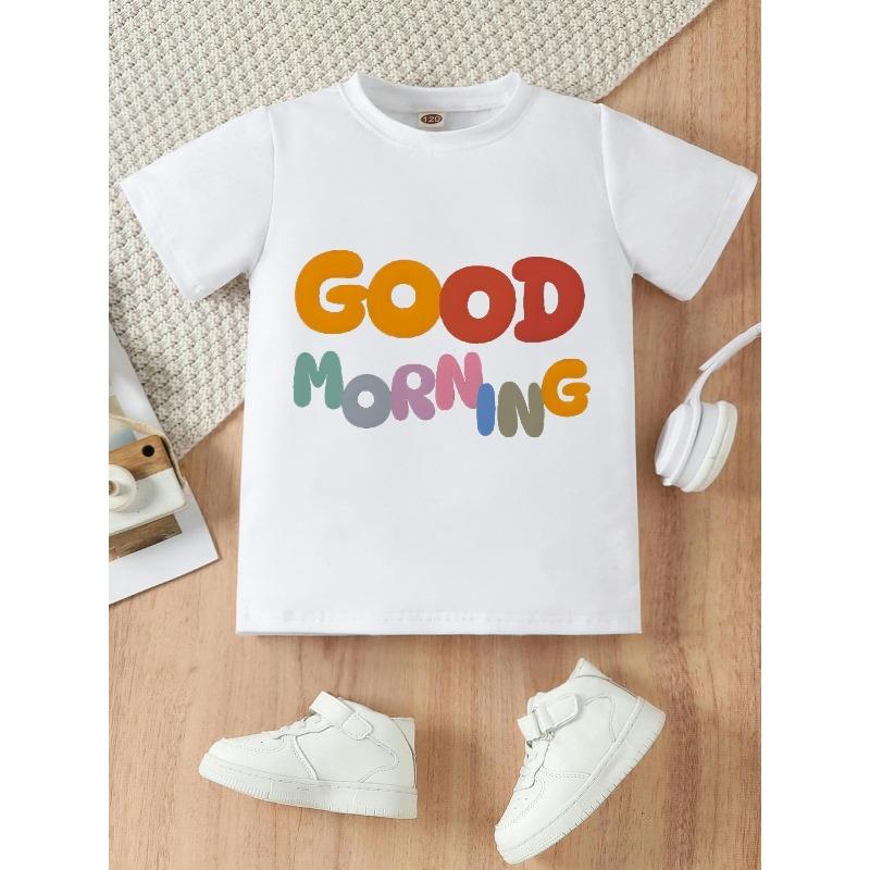 European sizes This Casual, Stylish, Creative, and Uniquely Designed Colorful Good Morning Slogan Print T-shirt for Girls Features a Comfortable 164cm білий
European sizes This Casual, Stylish, Creative, and Uniquely Designed Colorful Good Morning Slogan Print T-shirt for Girls Features a Comfortable 164cm білий