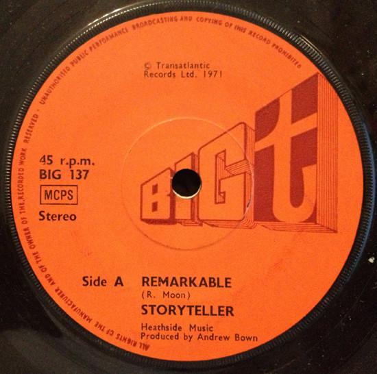 7-дюймовая пластинка STORYTELLER Remarkable BIG137 Big T 1971 UK Поп Б/у
7-дюймовая пластинка STORYTELLER Remarkable BIG137 Big T 1971 UK Поп Б/у