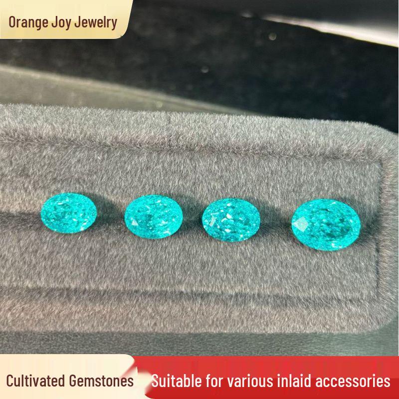 Paraiba Neon Blue Oval Loose Stones - Gemstone with High-Quality Crushed Ice Texture Oval 5x7mm (~1.3 Carats)
Paraiba Neon Blue Oval Loose Stones - Gemstone with High-Quality Crushed Ice Texture Oval 5x7mm (~1.3 Carats)