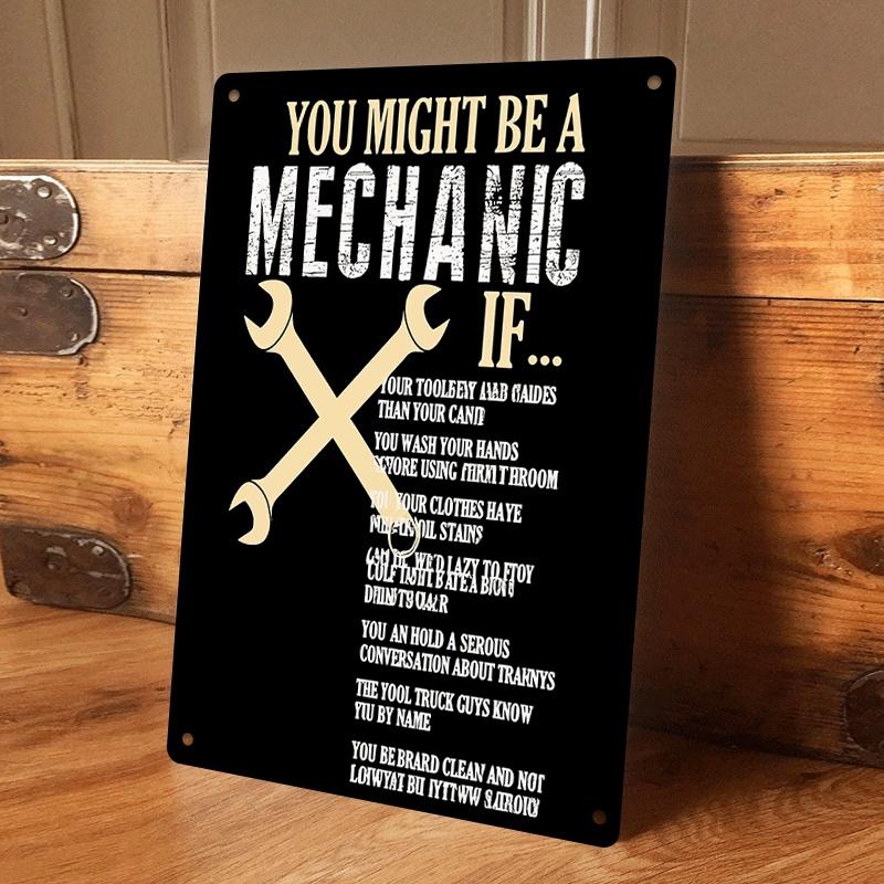 1 piece of whimsical mechanic-themed tinplate wall hanging plaque, suitable for car repair shop decoration, wrench-patterned hum (as the picture,20x30cm)
1 piece of whimsical mechanic-themed tinplate wall hanging plaque, suitable for car repair shop decoration, wrench-patterned hum (as the picture,20x30cm)