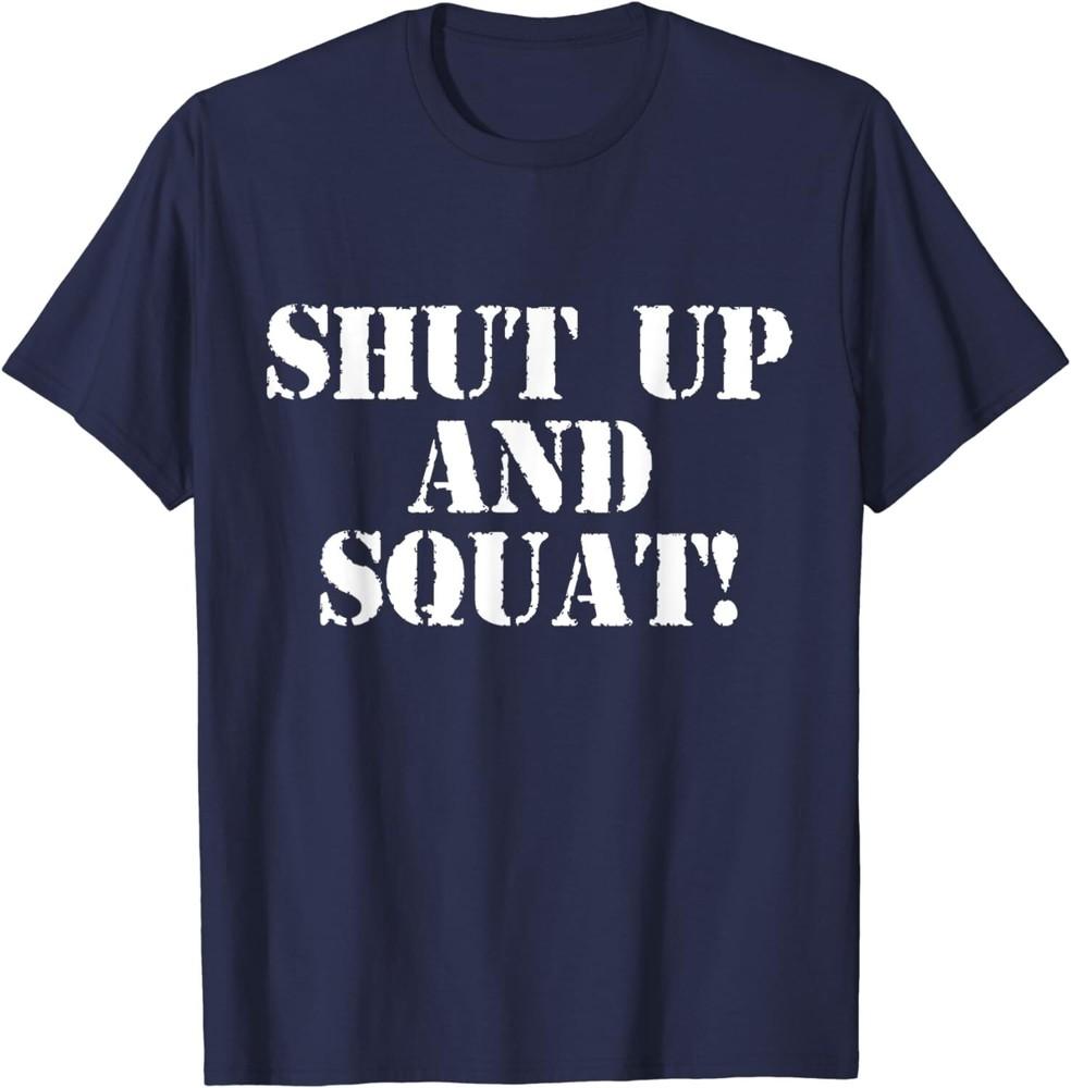 Заткнись і присідай! Сорочка (Темно-синій) Футболки унісекс 2XL
Заткнись і присідай! Сорочка (Темно-синій) Футболки унісекс 2XL