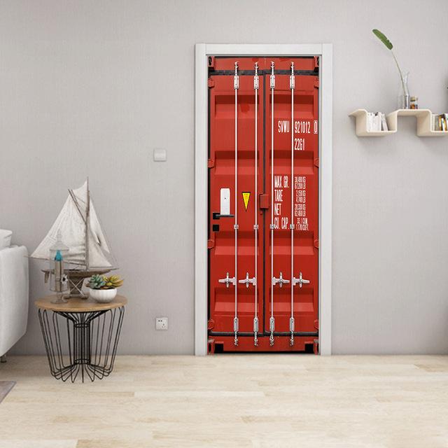 3D High Simulation Container Door Seriesr Наклейки на двері Шпалери Індустріальний стиль ПВХ Самоклеючий Плакат для декору спальні Фреска 90x200cm(cut 2 pcs)
3D High Simulation Container Door Seriesr Наклейки на двері Шпалери Індустріальний стиль ПВХ Самоклеючий Плакат для декору спальні Фреска 90x200cm(cut 2 pcs)