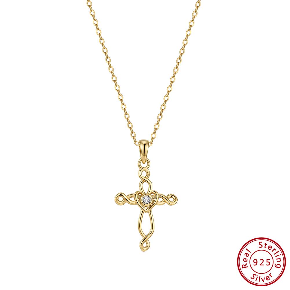 Effie Queen Sweet Cool Hollow Cross with Zircon Pendant Necklace Chain 925 Sterling Silver Punk Cross Accessories Jewelry SAPN68 45cm
Effie Queen Sweet Cool Hollow Cross with Zircon Pendant Necklace Chain 925 Sterling Silver Punk Cross Accessories Jewelry SAPN68 45cm