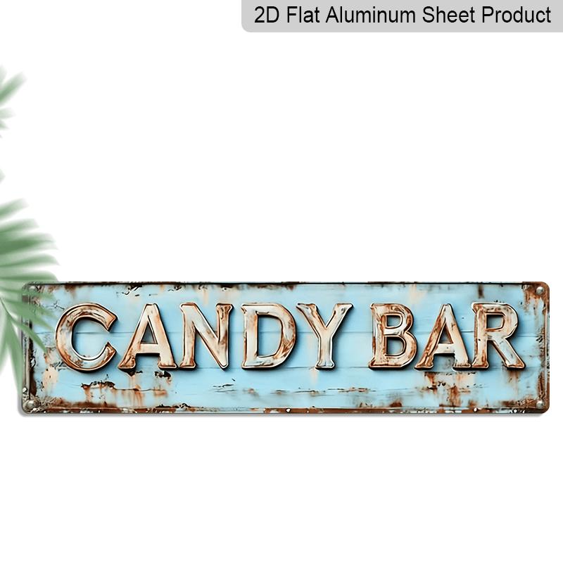 2D Flat Vintage Candy Bar - Rustic Wall Decoration for Farm with Letters CANDY BAR , 3.94X15.74 Inch Retro Aluminum Bar Decor for Home, Café 40cm x 10cm
2D Flat Vintage Candy Bar - Rustic Wall Decoration for Farm with Letters CANDY BAR , 3.94X15.74 Inch Retro Aluminum Bar Decor for Home, Café 40cm x 10cm