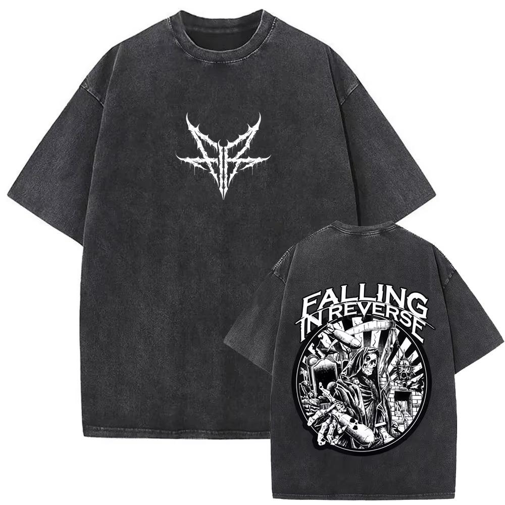 Rock Band Falling in Reverse Washed Vintage T Shirt Men Women Casual Oversized Tshirt Male High Quality Cotton T-shirts S
Rock Band Falling in Reverse Washed Vintage T Shirt Men Women Casual Oversized Tshirt Male High Quality Cotton T-shirts S