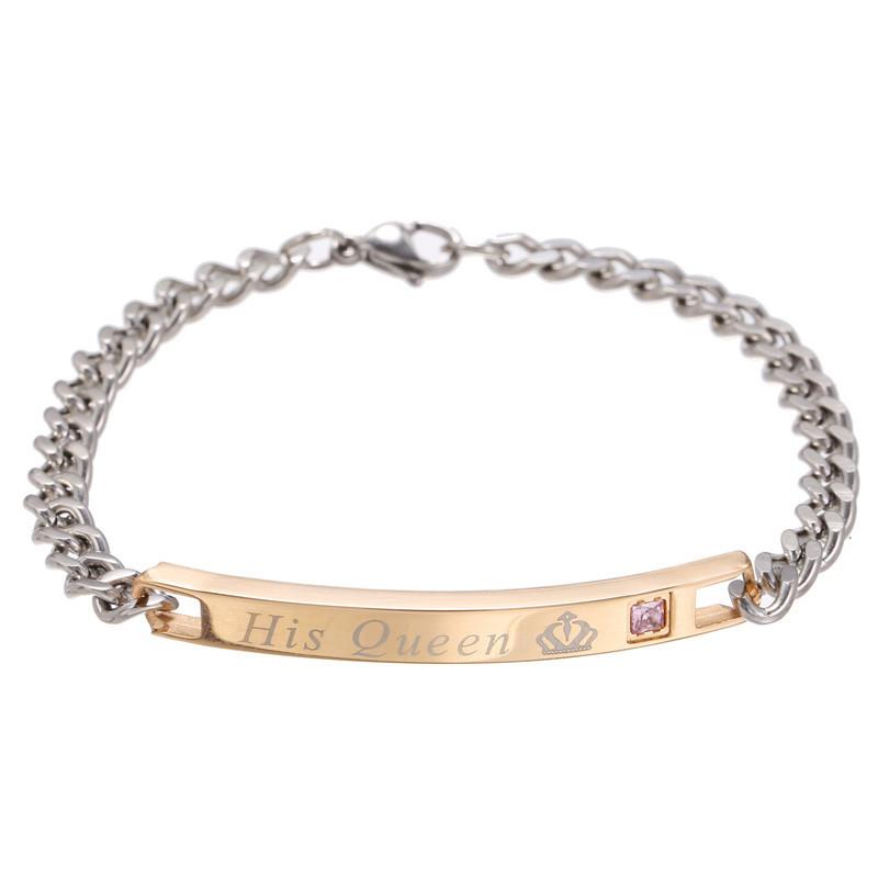 Браслет для влюбленных в подарок на день рождения для ее короля/его королевы на день Святого Валентина B
Браслет для влюбленных в подарок на день рождения для ее короля/его королевы на день Святого Валентина B